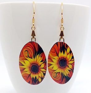 Fabulous Sunflower Handmade Earrings – Wendi Lindsay Jewellery