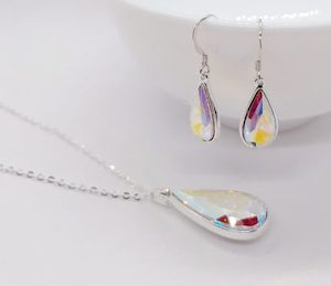 Stunning Clear AB Swarovski Crystal Necklace and Earrings Set. – Wendi Lindsay Jewellery