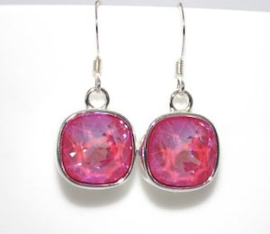 Ultra Red 10mm Swarovski Crystal Cushion Earrings – Wendi Lindsay Jewellery