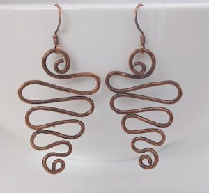 Cool Copper Squiggle Earrings – Wendi Lindsay Jewellery