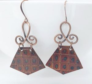 Copper Dangle Handmade Earrings – Wendi Lindsay Jewellery