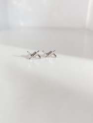 Sterling Silver Barbed Wire Studs