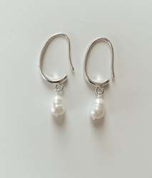 Sterling Silver Pearl Drop Earrings