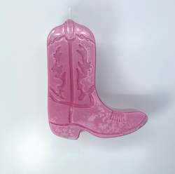 Cowboy Boot Candle - Pink