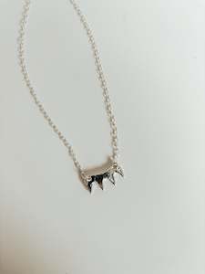 Necklace: Shearing Cutter Necklace - Sterling Silver