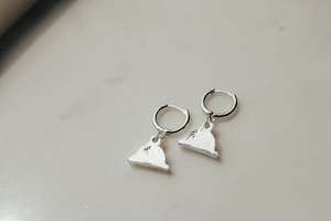 Earrings: Mini Shepherd Whistle Hoops - Sterling Silver