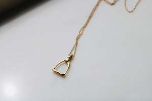 Stirrup Necklace - 18ct Gold Plated