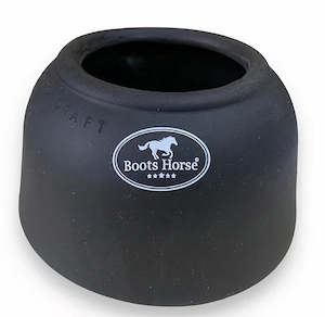 HEAVY-DUTY RUBBER PULL-ON HORSE BELL BOOTS MEDIUM BY­ BOOTS HORSE