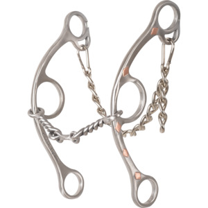 Rent Sherry Cervi Diamond Shank Gag Barrel Bit with Twisted Wire Dogbone - Long Shank