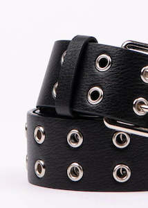 Accessories Belts: Rusty - XOXO Eyelet Belt