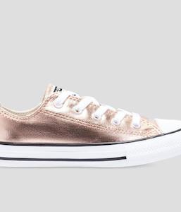 Chuck Taylor All Star Metallic Junior High Top Blush Gold