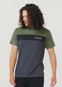 Rip Curl - Undertow Panel Tee (Dark Olive)