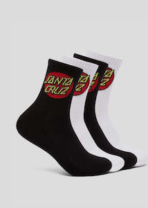 Santa Cruz - Classic Dot Socks (4 Pack)