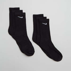 Accessories: Nike - Youth Nike Everyday Socks 6PK (Black)