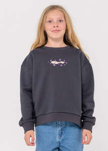 Rusty - Girls Wildflower Relaxed Crew Fleece