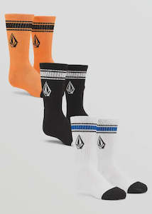 Volcom - Full Stone Sock Multi 6 Pack (Boys)