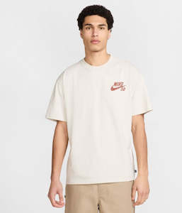 Mens Tees Short Sleeve: Nike - SB Tee Logo (Light Bone)