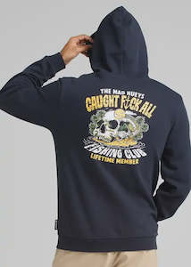 Mens Hooded Sweat: The Mad Hueys - Caught Fk All Pullover