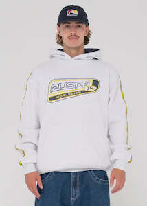 Mens Hooded Sweat: Rusty - Roadhouse Taped Hooded Super Fleece (Ecru Marle)