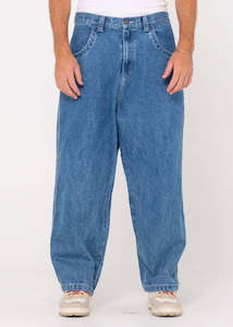 Mens Jeans: Rusty - Flip Daddy Tapeless Jean - Middy blue