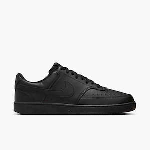 Mens 1: Nike - Court Vision Low Next Nature (Black/Black-Black)