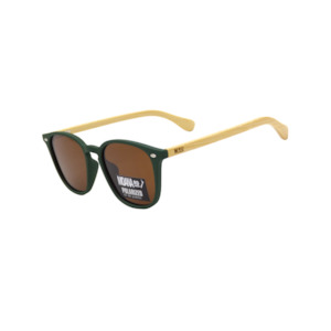 Sunglasses: Sunglasses Wooden Arms Debbie Reynolds Style Green Frame