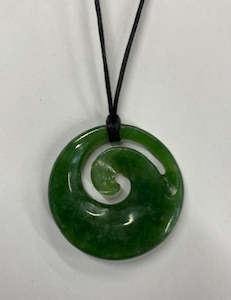 Pounamu: New Zealand Pounamu Koru (Spiral) Necklace