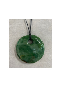 New Zealand Pounamu Porohita (Disc) Pendant