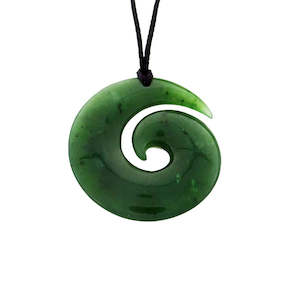 New Zealand Pounamu Koru (Spiral) Necklace