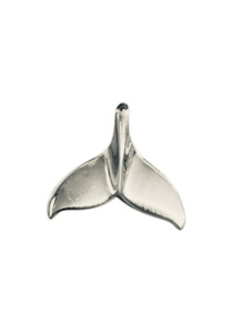 Whale Tail Sterling Silver Pendant