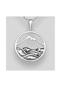 Pendants: Mountain Pendant Sterling Silver