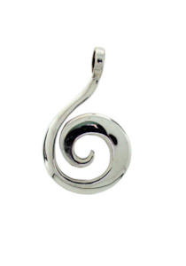 Silver Pendant Spiral/Koru Sterling Silver