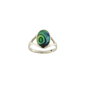 Paua Shell: Paua ring oval