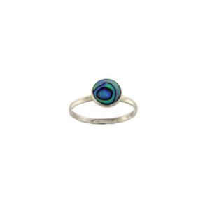 Paua ring 8mm round