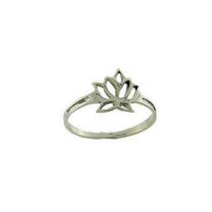 Sterling Silver Lotus Flower Ring