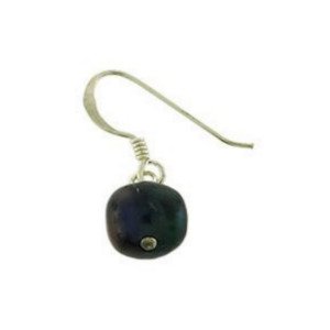 Sterling Silver Black Pearl Drop Earrings