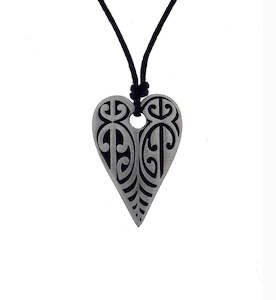 Pewter pendant heart