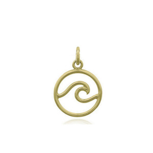 Wave Pendant Gold Plated