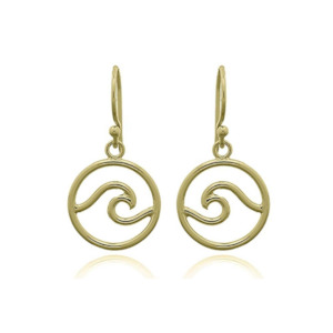 Wave Earring Gold Plated