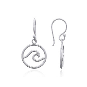 Wave Collection: Wave Earring Sterling Silver