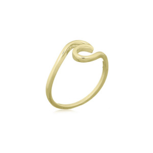 Wave Collection: Wave ring 18ct gold plated