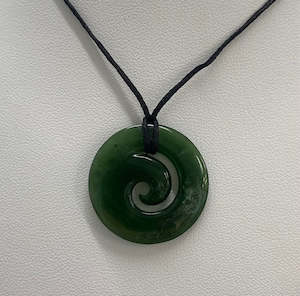 New Zealand Pounamu Koru (Spiral) Necklace