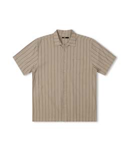 Former: FORMER REYNOLDS STRIPED SS SHIRT - MOSS