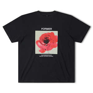 FORMER ROSETTE T-SHIRT - BLACK