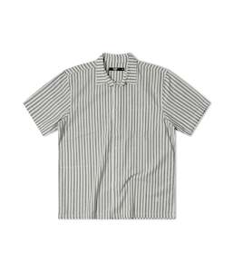 FORMER REYNOLDS STRIPED SS SHIRT - BONE GREEN