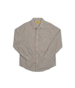 FORMER REYNOLDS STRIPED LS SHIRT - OCHRE