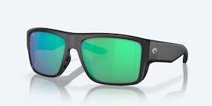 Costa: COSTA TAXMAN MATTE BLACK W/ GREEN MIRROR POLARIZED 580G