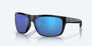 Costa: COSTA BROADBILL MATTE BLACK W/ BLUE MIRROR 580G POLARIZED