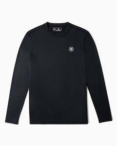 HURLEY BOYS SURF + LS UPF RASHVEST - BLACK