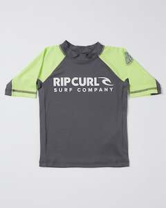 RIP CURL SHOCK UPF S/S -BOY - LIME